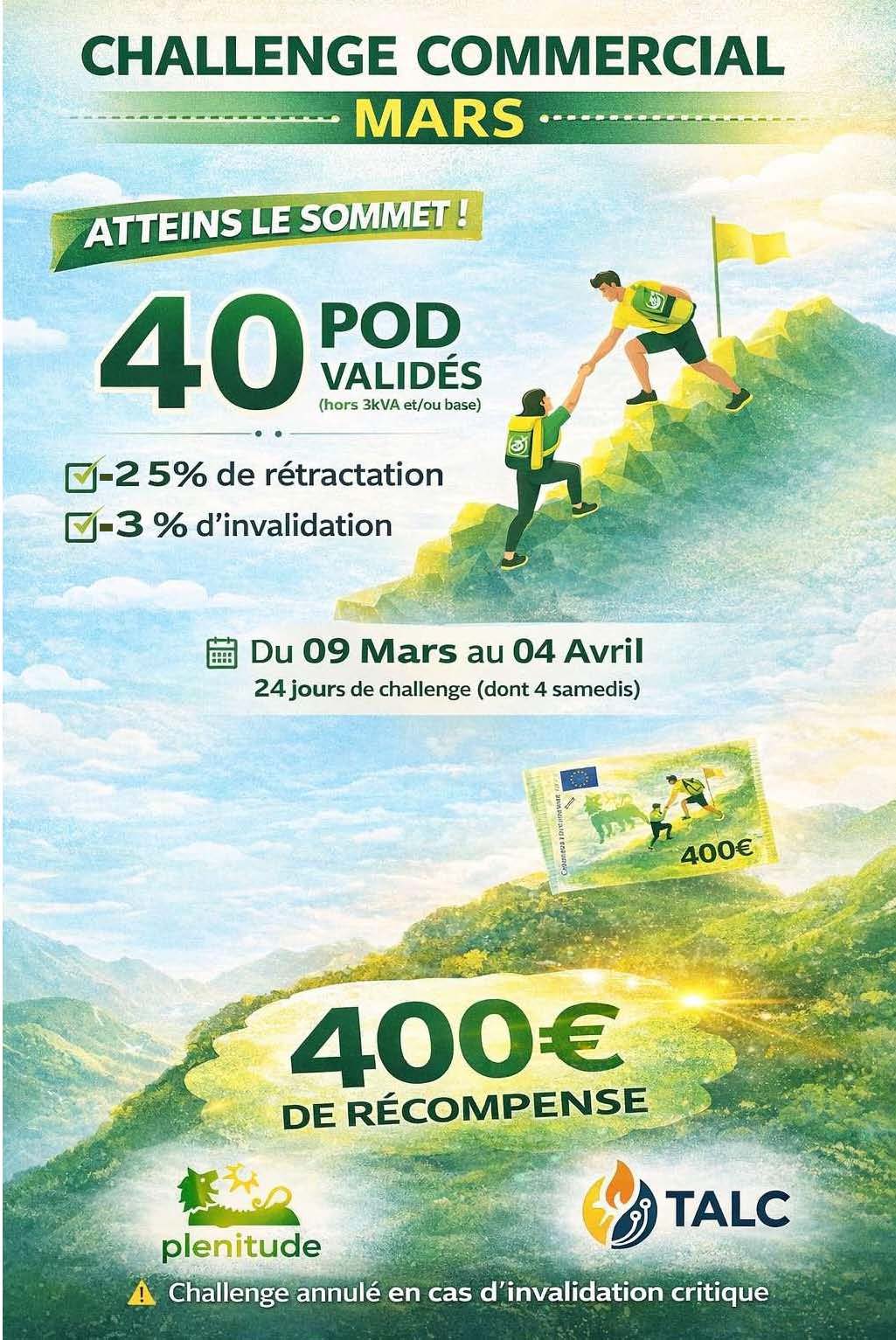 Challenge Plénitude mars 2026